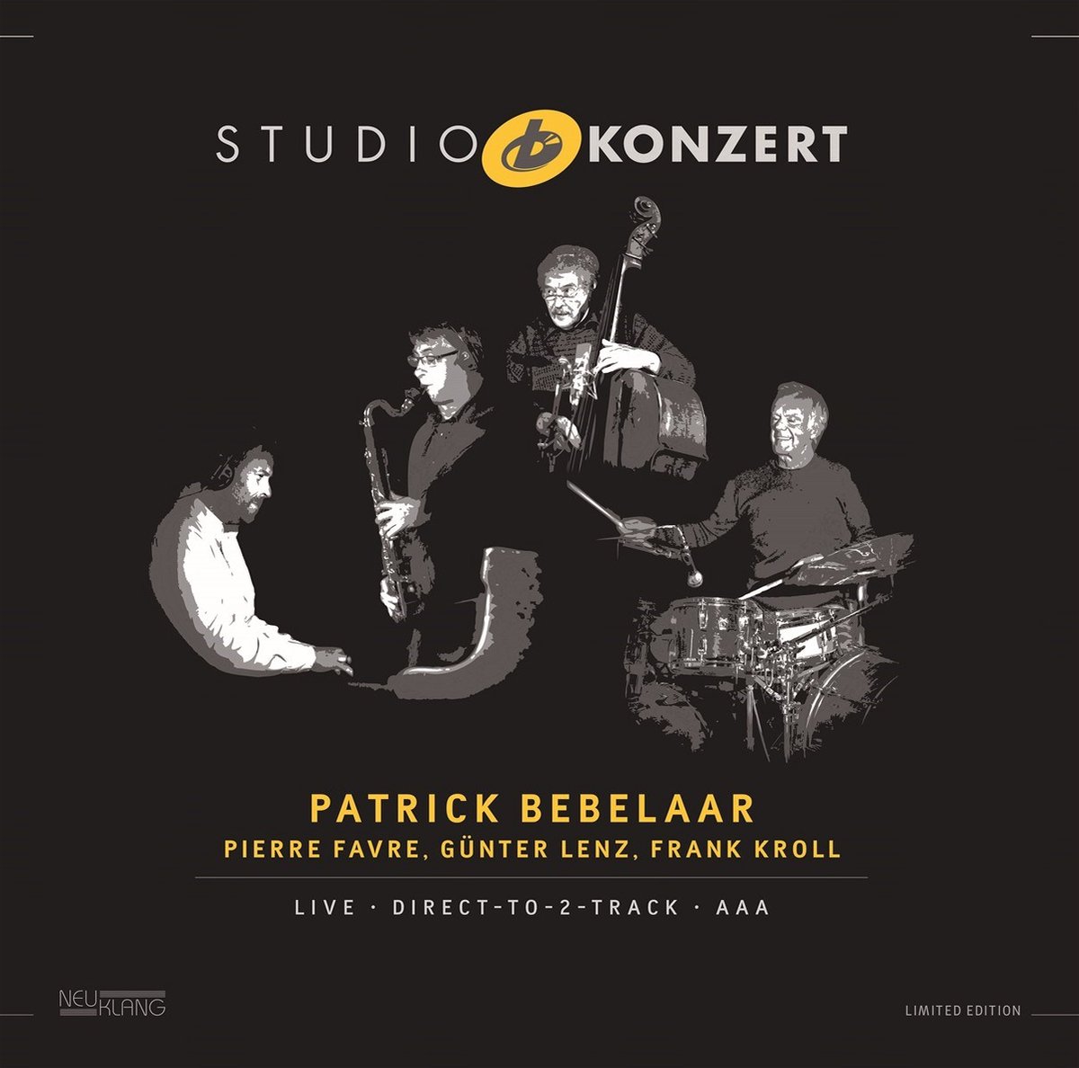 Patrick Bebelaar & Pierre Favre - Studio Konzert (LP)