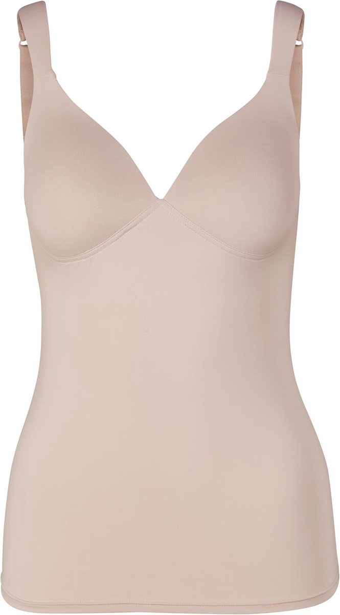 Naturana t-shirt BH zonder beugels met hemd ineen maat 95A beige