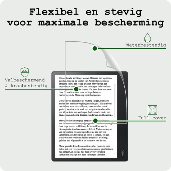 Screenprotector Folie Geschikt voor Kobo Elipsa 2E Screenprotector Bescherm Folie - Screenprotector Folie Geschikt voor Kobo Elipsa 2E Screen Protector Screen Cover — afbeelding 5