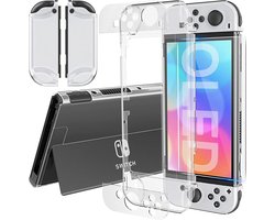 Hoesje voor Nintendo Switch Oled 2021 siliconen Transparant