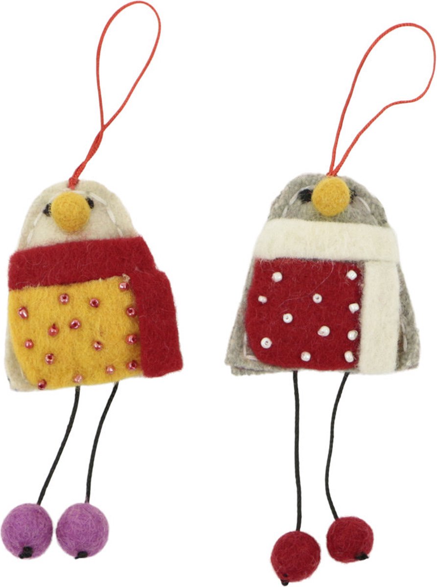 Ornament vilt kerst pop jurk set2