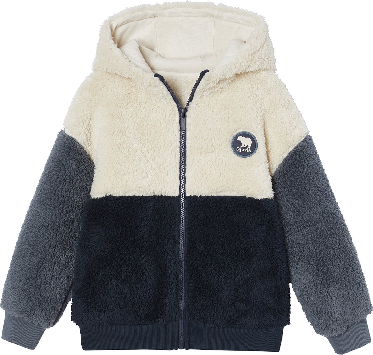 Vertbaudet Colorblock jongenshoodie met rits en sherpa