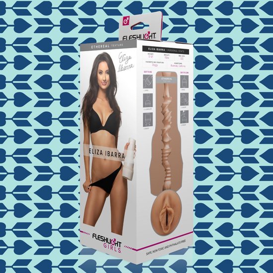 Fleshlight Girls Eliza Ibarra Ethereal - Masturbator met noppen en ribbels 