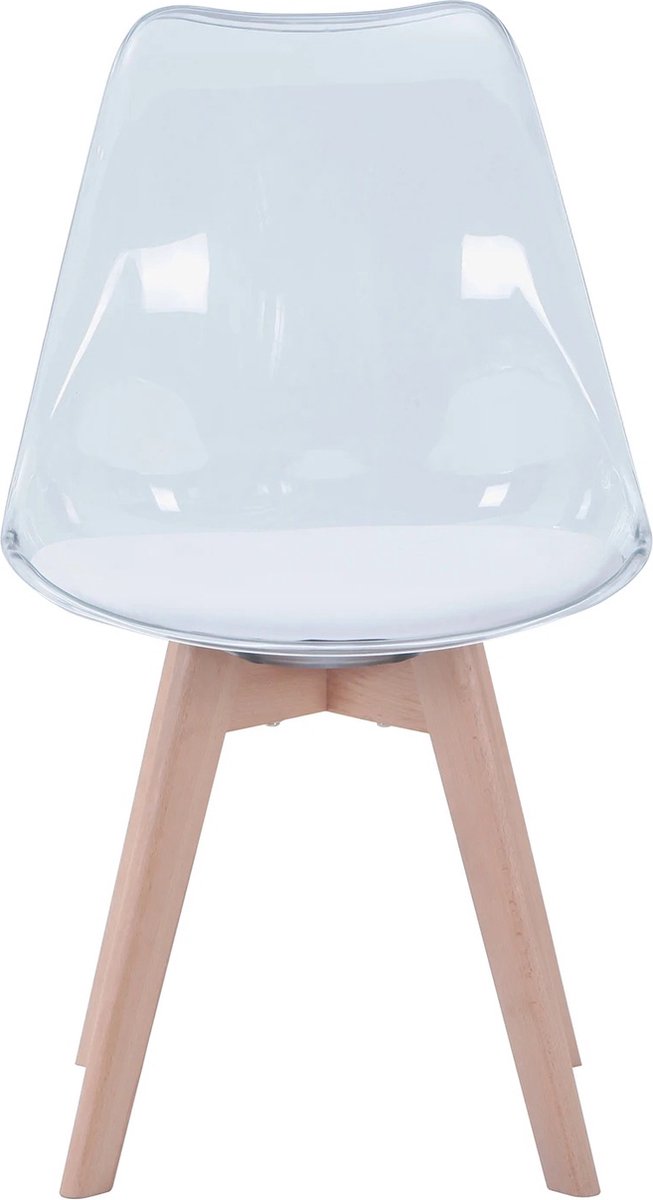 RM Store® - Eetkamerstoelen Set Van 4 - Houten Poten - Keukenmeubilair - Voor Woonkamer -