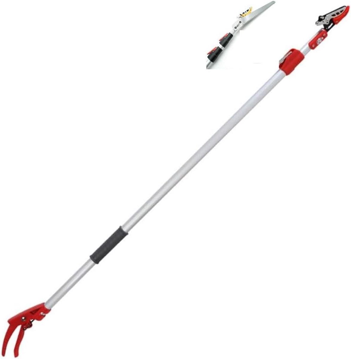 Telescopic Pruning Shears for Roses and Branches - Saw Blade - Flower Shears Lopper 130-220 cm