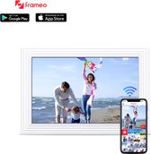 Bol.com Frameo Full HD Digitale Fotolijst - 10.1 Inch Digitale Fotokader - Perfect Cadeau voor Familie en Vrienden - Persoonlijk... aanbieding