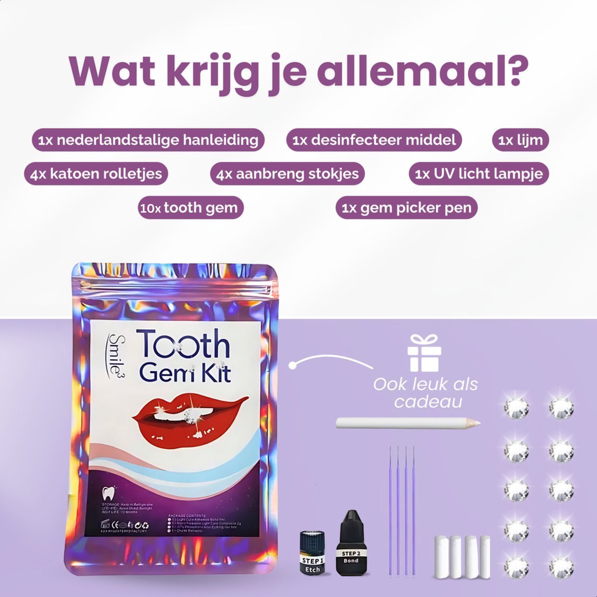 4 set Hars Kunstgebit Valse Tanden, Acryl Hars Nep Tanden Voor