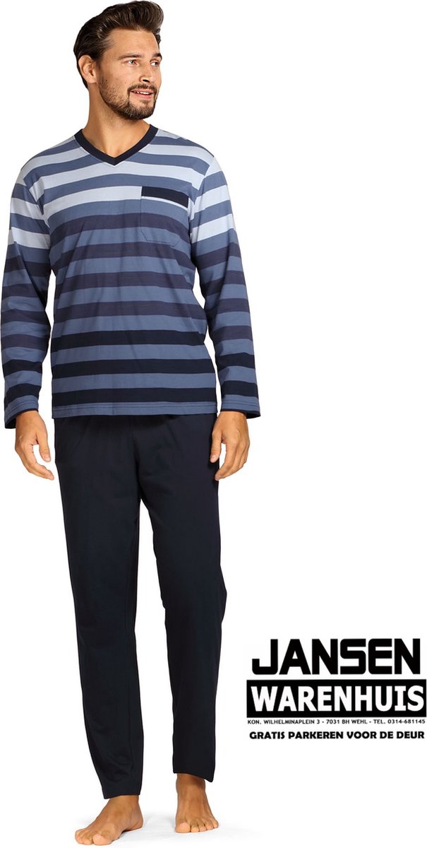 Heren Pyjama 'Blue Chicago'