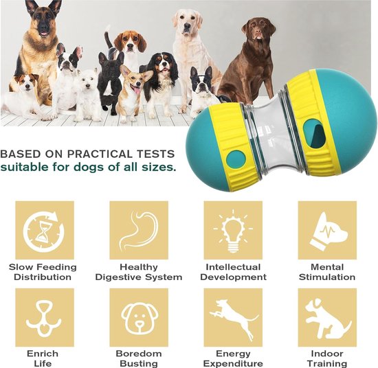 Interatieve bal voor huisdieren, interactief hondenspeelgoed, interactief speelgoed voor katten, automatisch, elektrisch speelgoed voor katten en honden, speelgoed met 200 mAh batterij, oplaadbaar