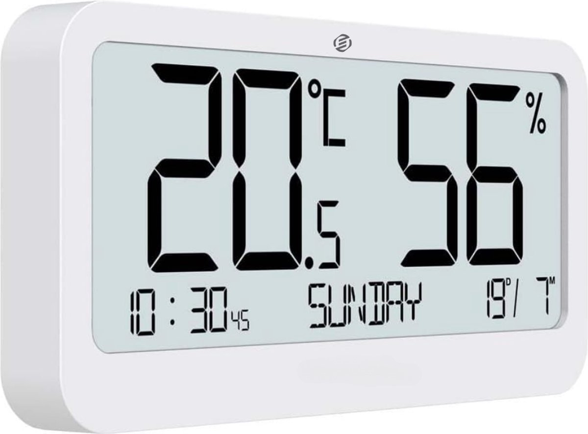 Equivera Huisthermometer - Kamerthermometer - Binnenshuis - Digitale Thermometer - Hygrometer