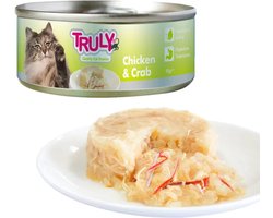 Truly - natvoer Kip & Krab - Kattenvoer - Voordeelbundel 10 x 95 gram
