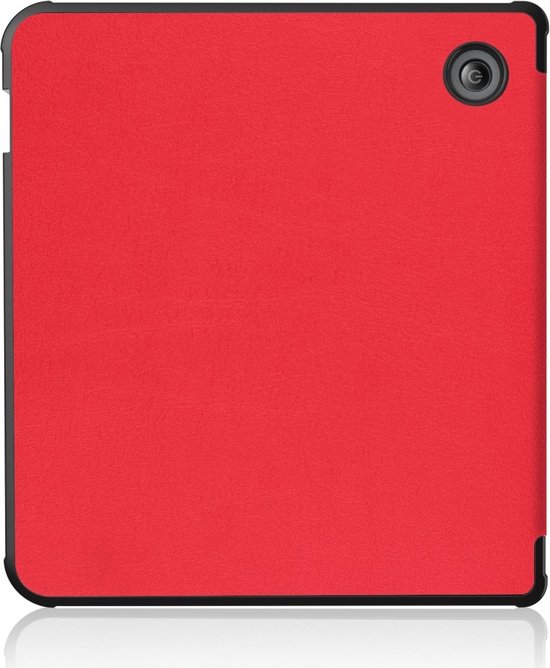 e-Reader Hoesje Origami Book Case met Wake/Sleep-functie - Kobo Libra Colour Hoesje - Rood van EasyAcc — afbeelding 2