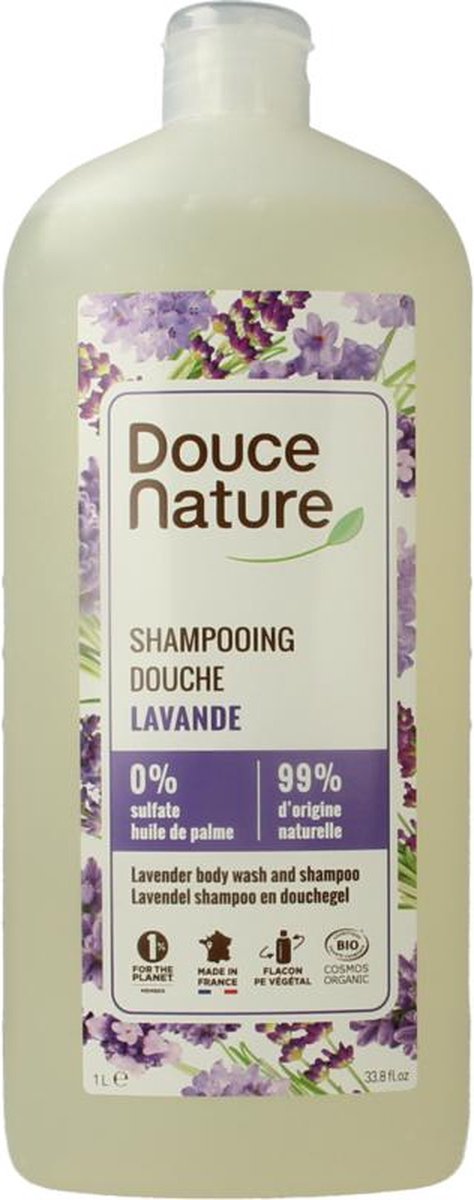 Douce Nature Douchegel & shampoo lavendel bio 1 Liter