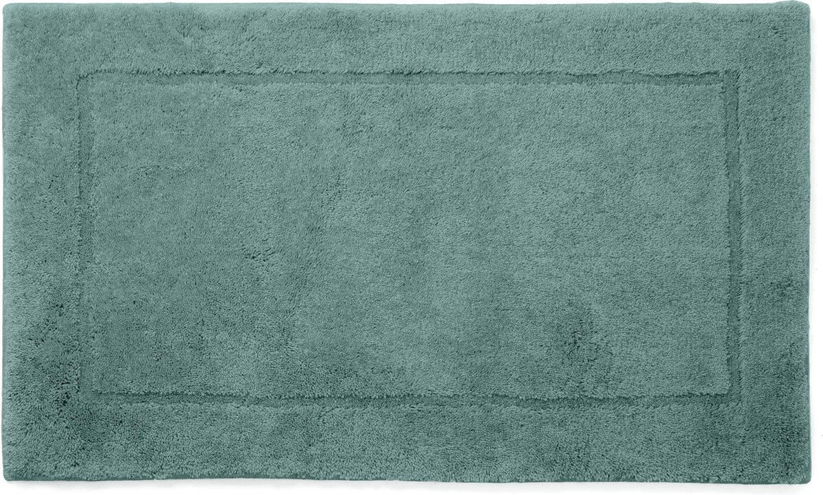 Casilin Badmat Antislip 60x100cm Orlando - Waterabsorberende Badkamermat - Wasbaar en Sneldrogend - Voor Douche en Bad - Hoogpolig - Acryl - Rechthoek - Groen, Rosemary
