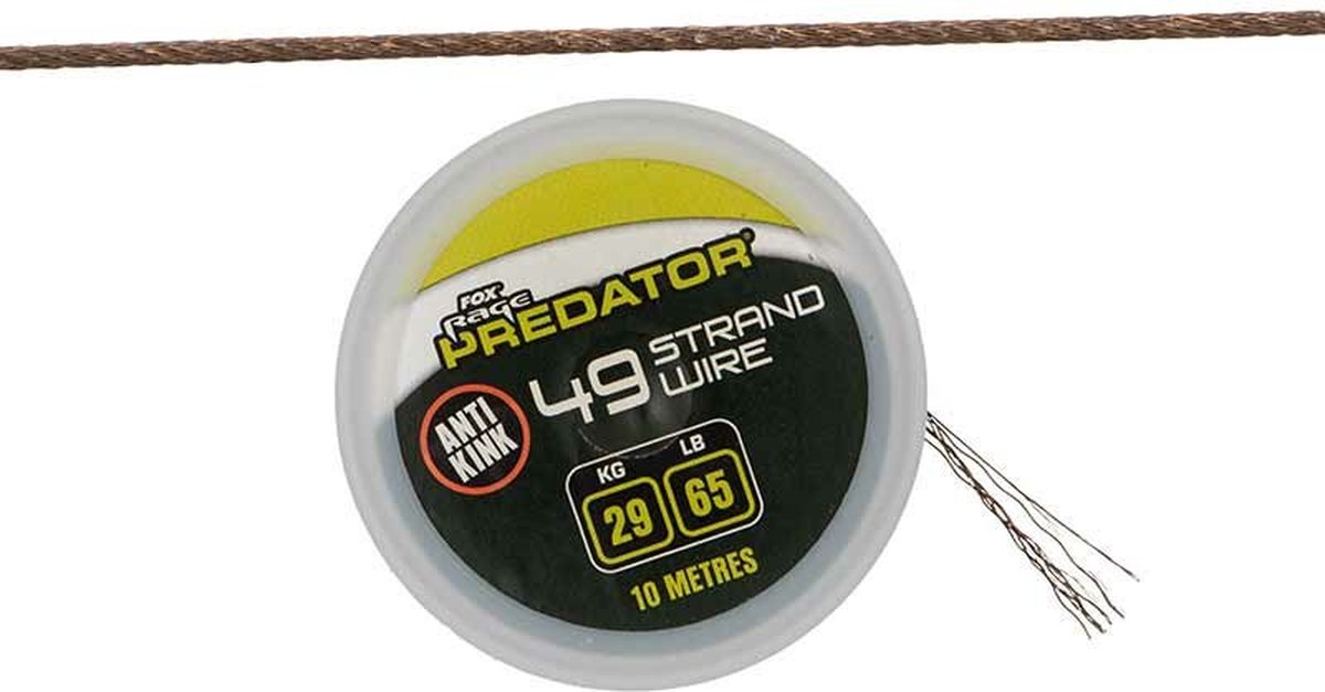 Fox Rage Predator 19-S Coated Steel Wire 10m