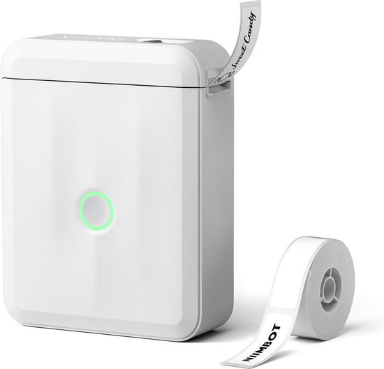 Niimbot D110M - Labelprinter - Labelmaker - Wit - Draadloos - Lichtgewicht - Direct Thermisch - 203dpi - 1500mAh - Print Breedte 15mm