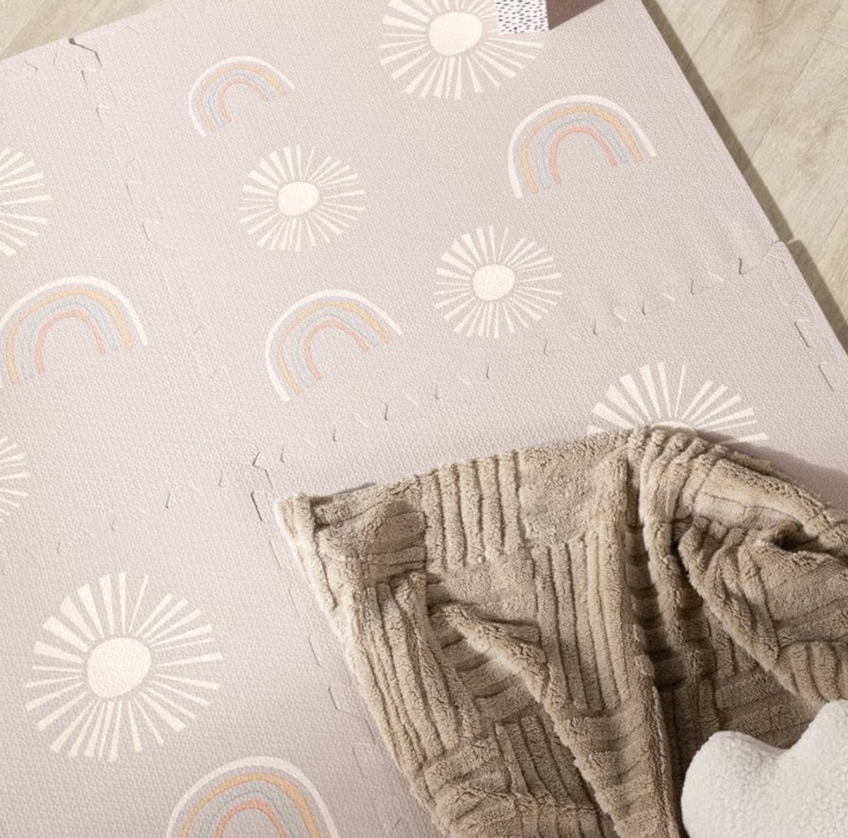 NilaFee® - Speelkleed - Speelmat - Puzzelmat - Baby - Foam - 120 x 180 cm - Uitbreidbaar - Yoga mat - Fitnessmat - Vloerbeschermer - Rainbow Pink — afbeelding 2