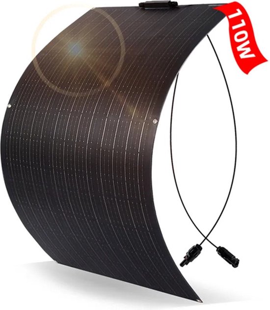 ECO-WORTHY 260 Watt 12 Volt flexibel zonnepaneel kit onafhankelijk off-grid: 2 stuks 130 W zonnepaneel 30 A LCD-display PWM-laadregelaar 5 m zonnekabel voor caravan, camper, boot, cabine