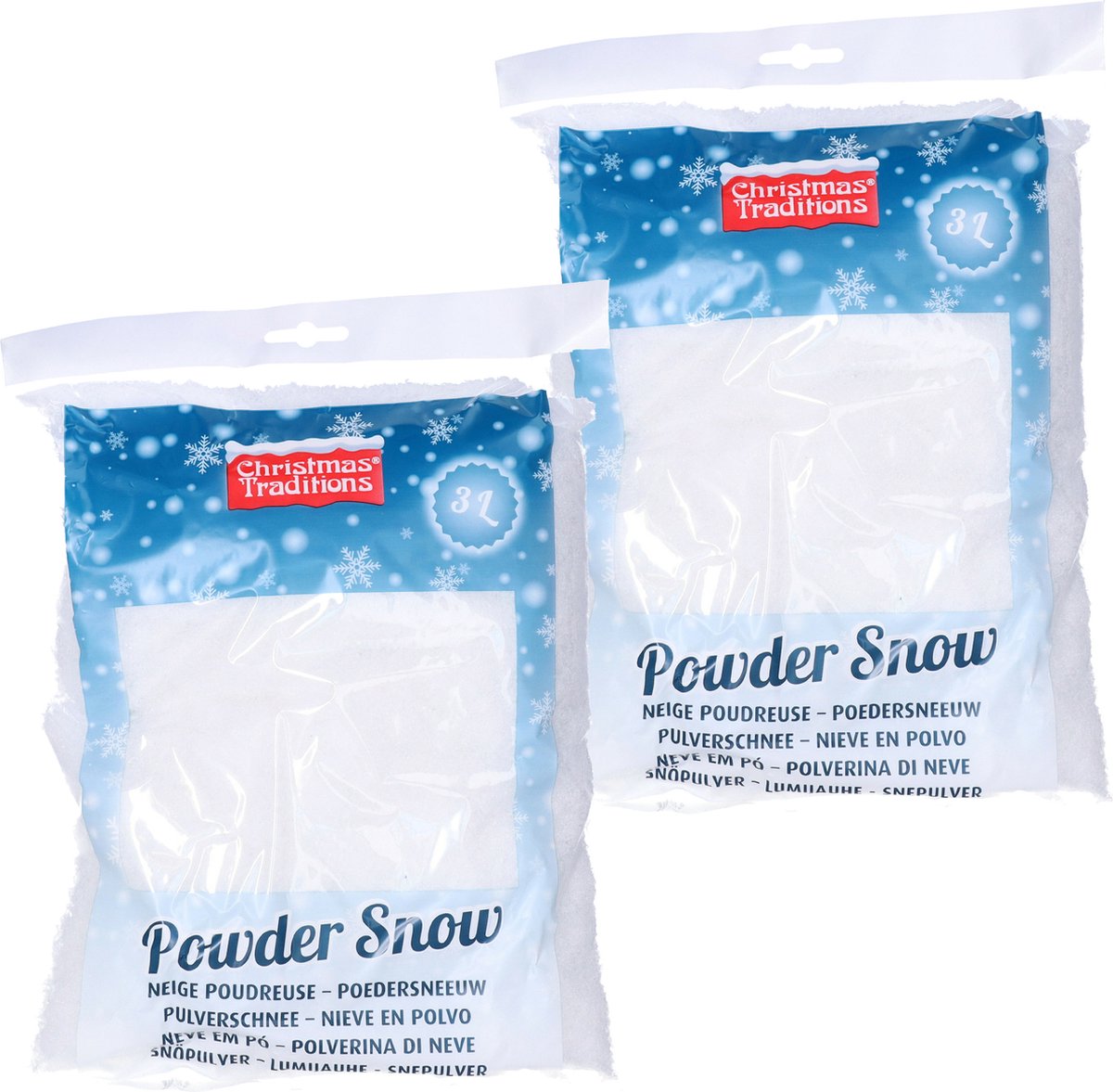 SnoWonder Instant Snow Fake Kunstsneeuw - Ideaal voor het maken van wolkenslijm, mix maakt 4 liter nepsneeuw