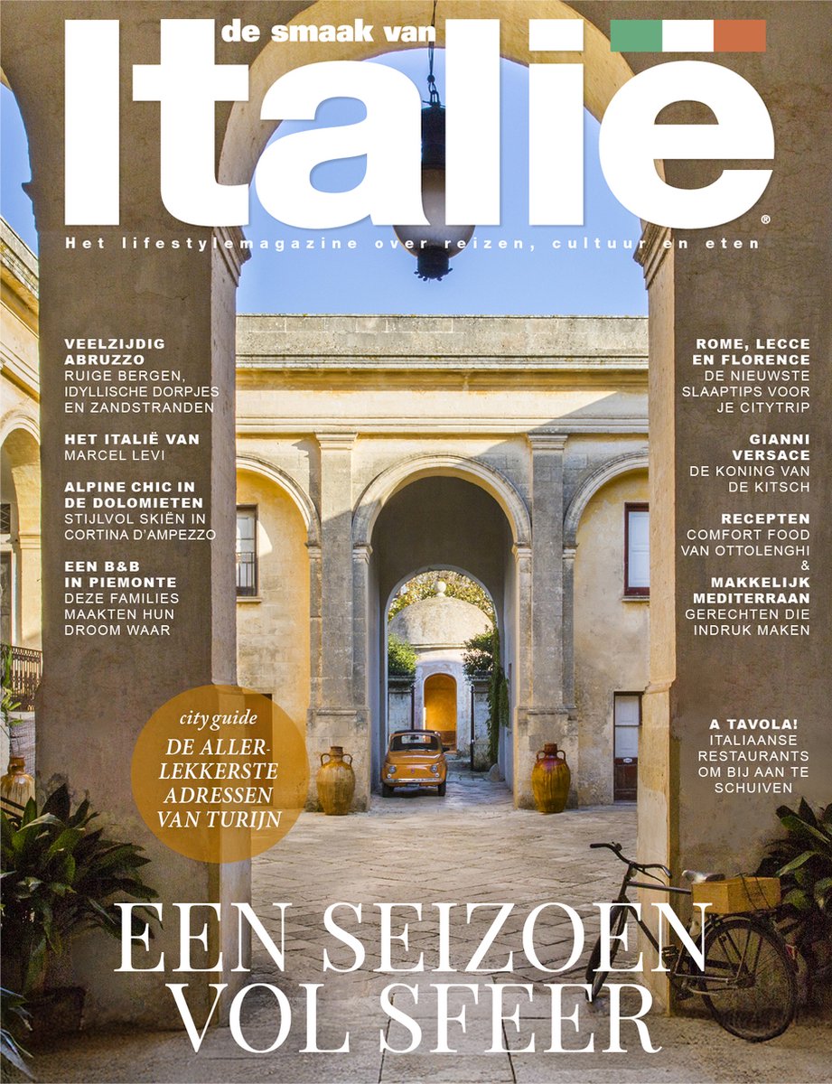 De Smaak van Italië nr. 128 - Turijn - Dolomieten - Abruzzo - Rome - Lecce/Puglia - Florence