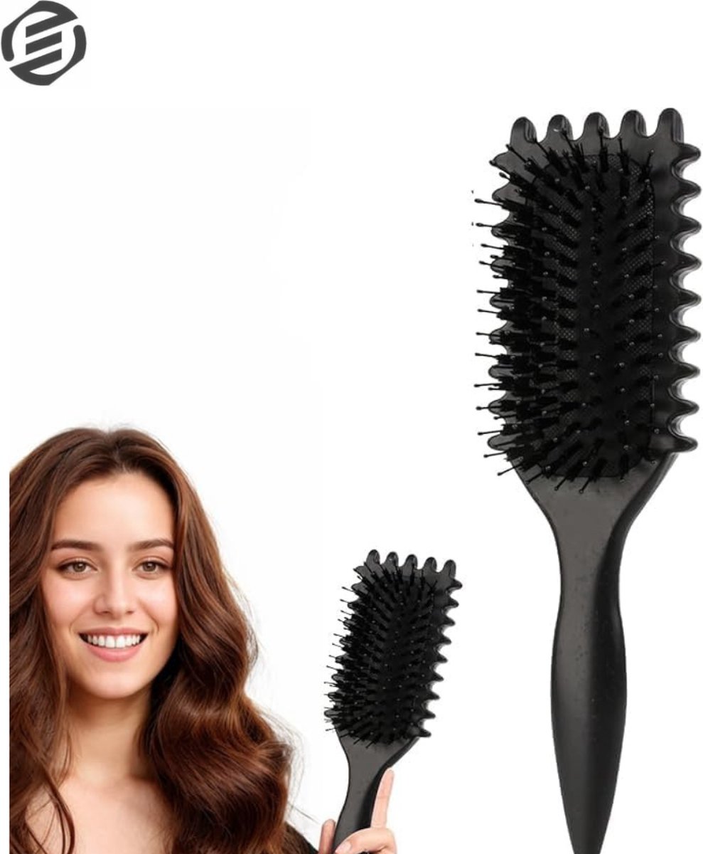 Equivera Curl Defining Brush - Krulborstel - Krul Borstel - Krul Kam - Borstel Voor Krullend Haar