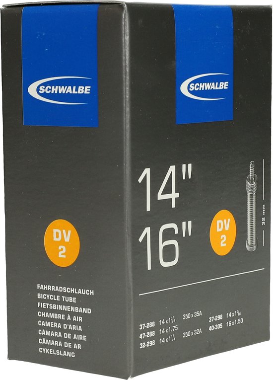 Binnenband Schwalbe DV2 14 / 32/47-288/305 - 32mm ventiel van Schwalbe — afbeelding 2