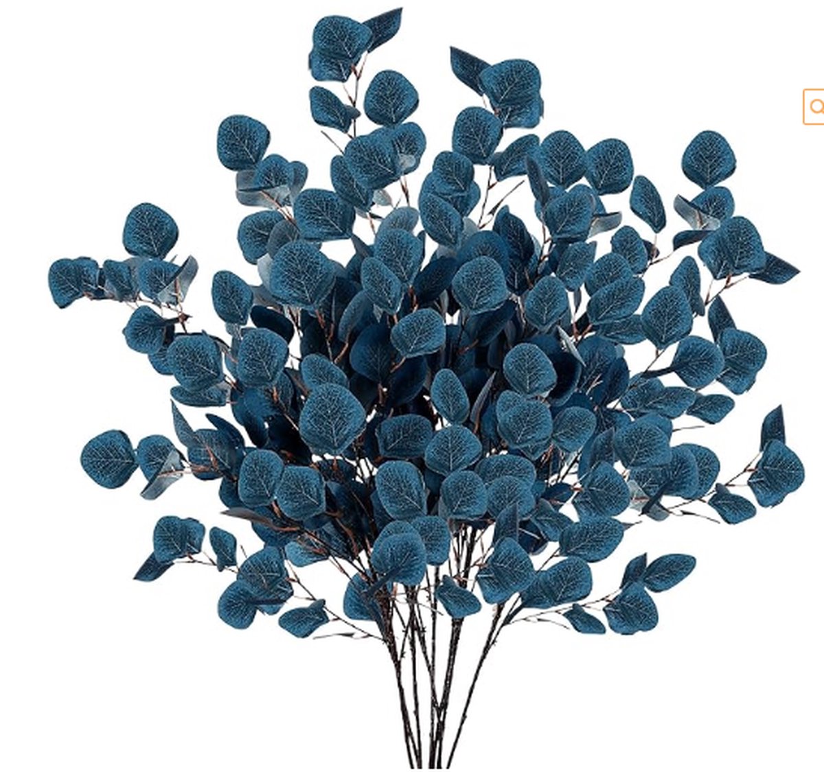 Donkerblauw Eucalyptus - Kunst bloemen - Kunstplant - Huisdecoratie - huwelijksdecoratie - feestdecoratie - 6 Stuks - Mysterieuze en Diepe Stijl - Individuele Ruimte Creatie - Creatieve Planten Decoratie