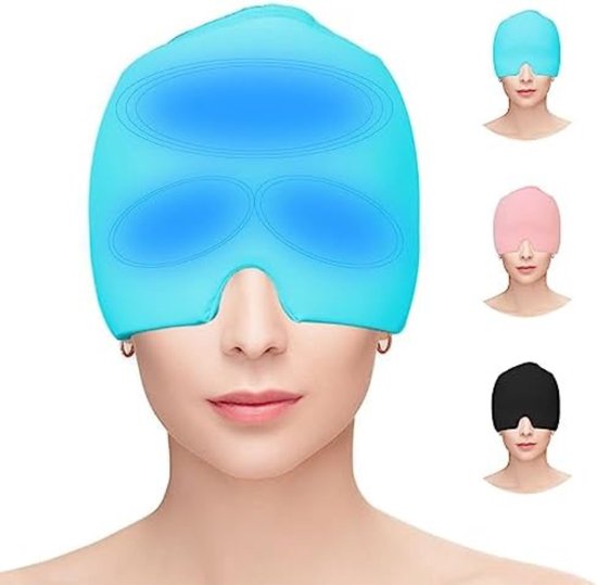 Chapeau Solacis Migraine - Masque migraine - Masque maux de tête - Thérapie par la chaleur et le froid - Réutilisable - Anti migraine - Must lors des maux de tête !