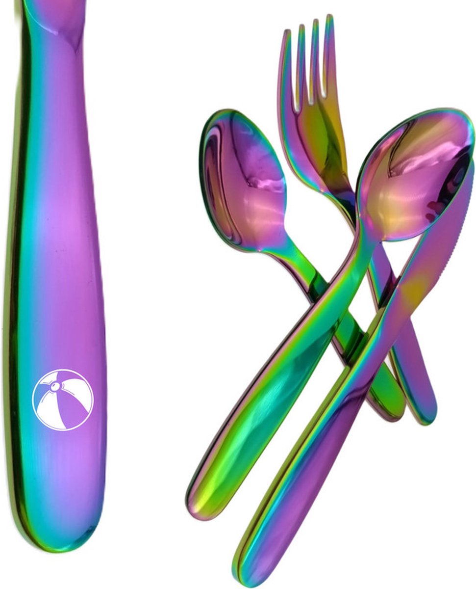 Goedkoopste Kinderbestek Met Gravering - Olie - Strandbal