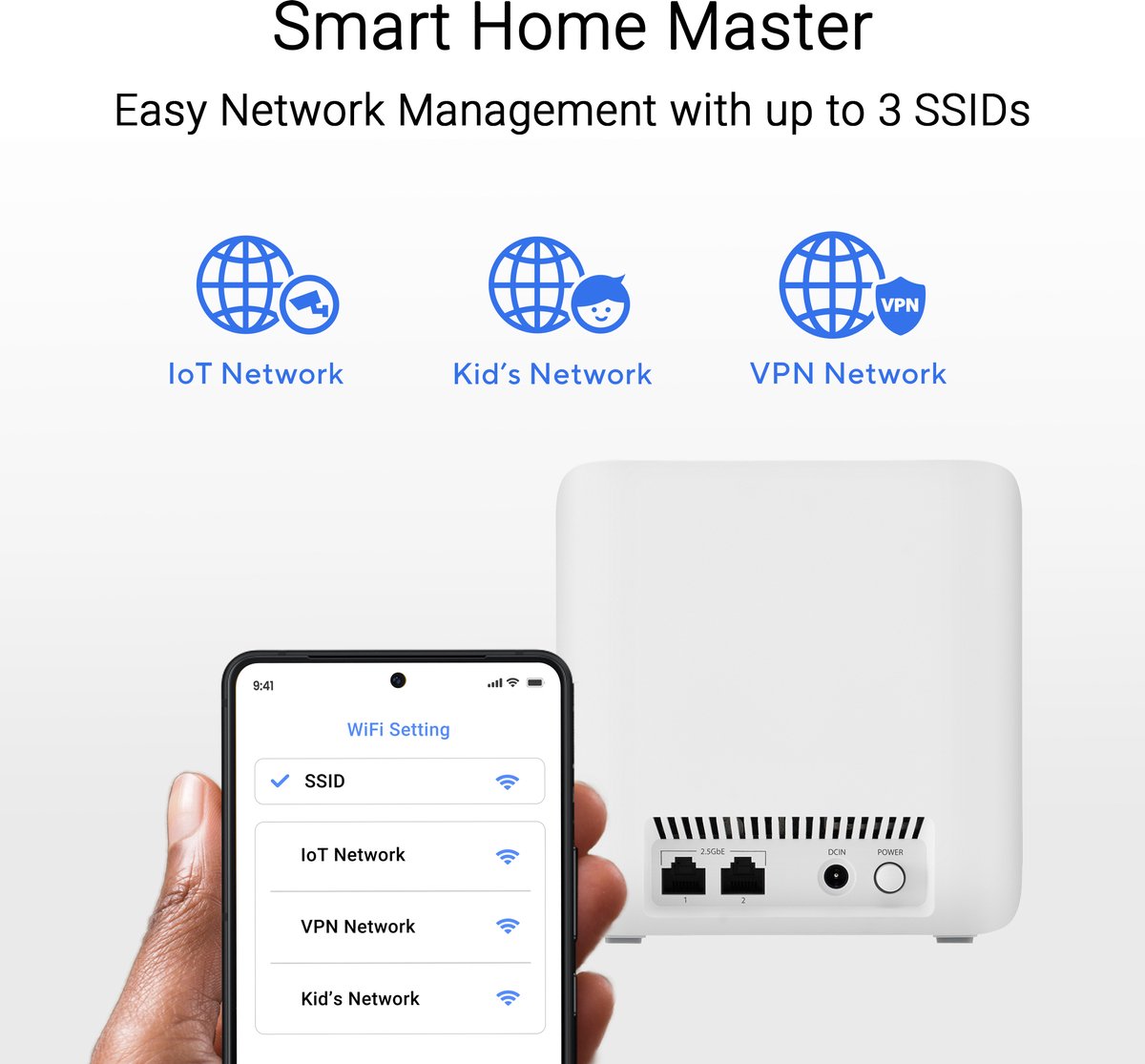 ASUS ZenWiFi BD4 - Mesh WiFi - WiFi Versterker - Dual-band - WiFi 7 - 3600 Mbps - 2-pack – foto 2