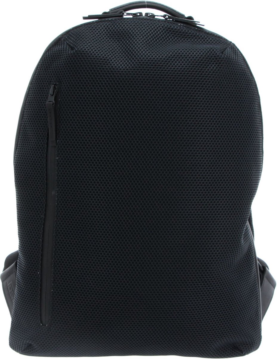JOST Vrije tijd rugzak Rugzak met laptopvak Mesh Man Daypack Backpack Black Zwart