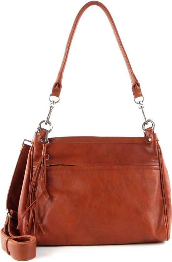 FREDsBRUDER Cuir Sac à épaule Sac à épaule bandoulière WXD Crossy Zoom Bag Whisky Brun