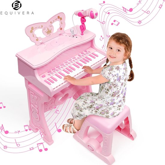VGEBY 1 keyboard E-piano, 37 toetsen ABS kunststof E-piano voor kinderen pianospelen