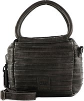 FREDsBRUDER Cuir Sac à main Sac à épaule bandoulière Cube Graphite Anthracite