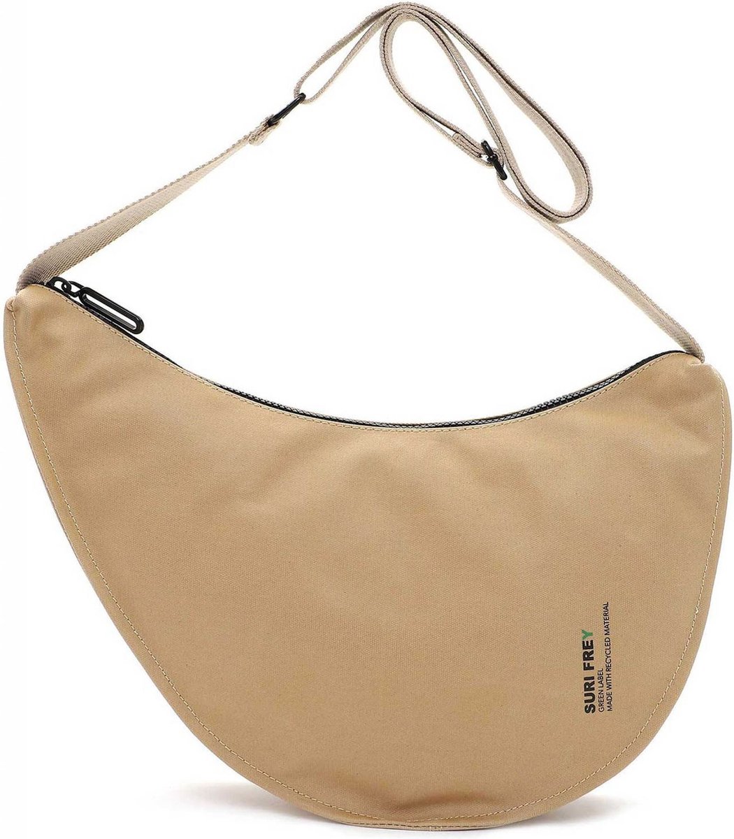 SURI FREY Schoudertas SURI Green - Nelly Crossbodybag Sand Beige