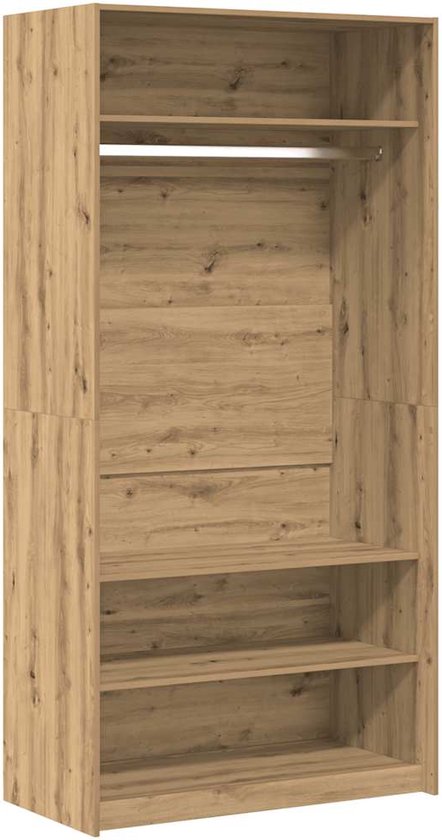 vidaXL Wandschap 45x16x45 cm bewerkt hout artisanaal
