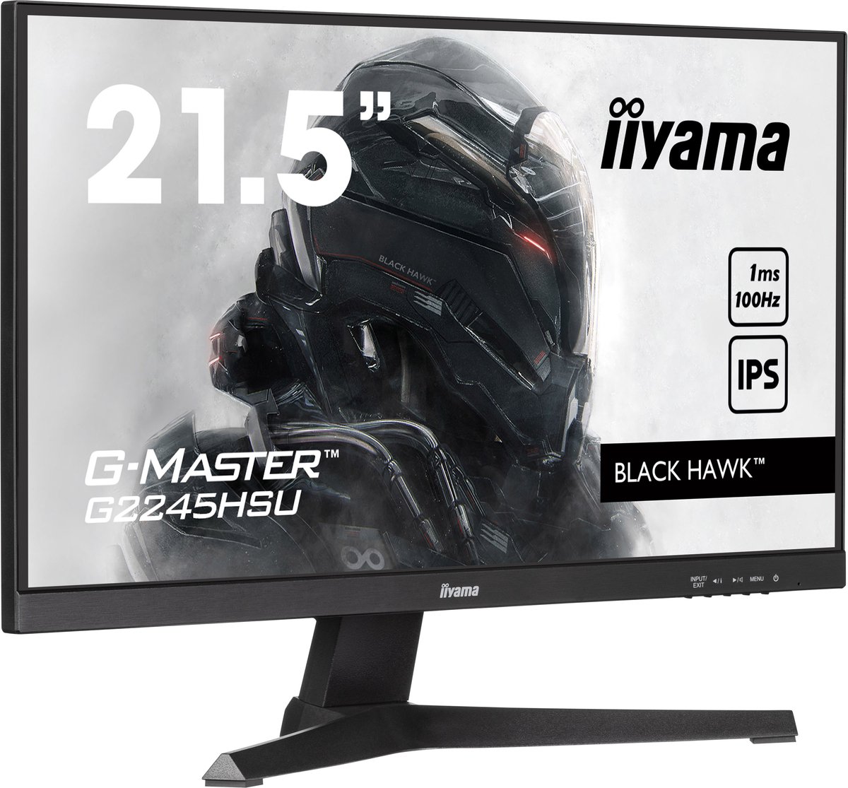 iiyama G-Master Black Hawk G2245HSU-B2 gaming monitor 100 Hz, HDMI, DisplayPort, USB, Audio, Adaptive Sync