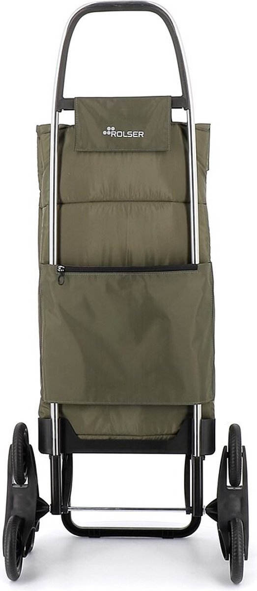 Grand Chariot De Courses Pliable 6 Roues 60L - Léger Et Robuste, Idéal Supermarché Et Déplacements (Vert)
