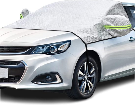 Couverture antigel Premium 235 x 150 cm pour vitres avant et latérales de voiture - Protection pare-brise - Couverture antigel pour vitres de voiture - Couverture antigel - Grand pare-soleil coupe-vent pour Voitures et SUV
