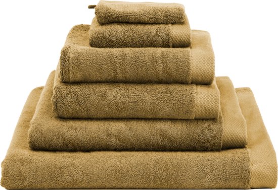 Heckettlane Badhanddoek Premium - Hotelkwaliteit Handdoek van 100% Katoen - 60x110 cm - Handdoekenset 2 Stuks - Geel