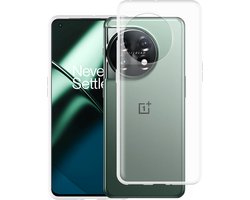 Cazy hoesje geschikt voor OnePlus 11 Hoesje Siliconen - Flexibele Case - Transparant
