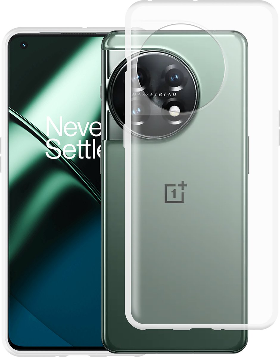 Cazy hoesje geschikt voor OnePlus 11 Hoesje Siliconen - Flexibele Case - Transparant