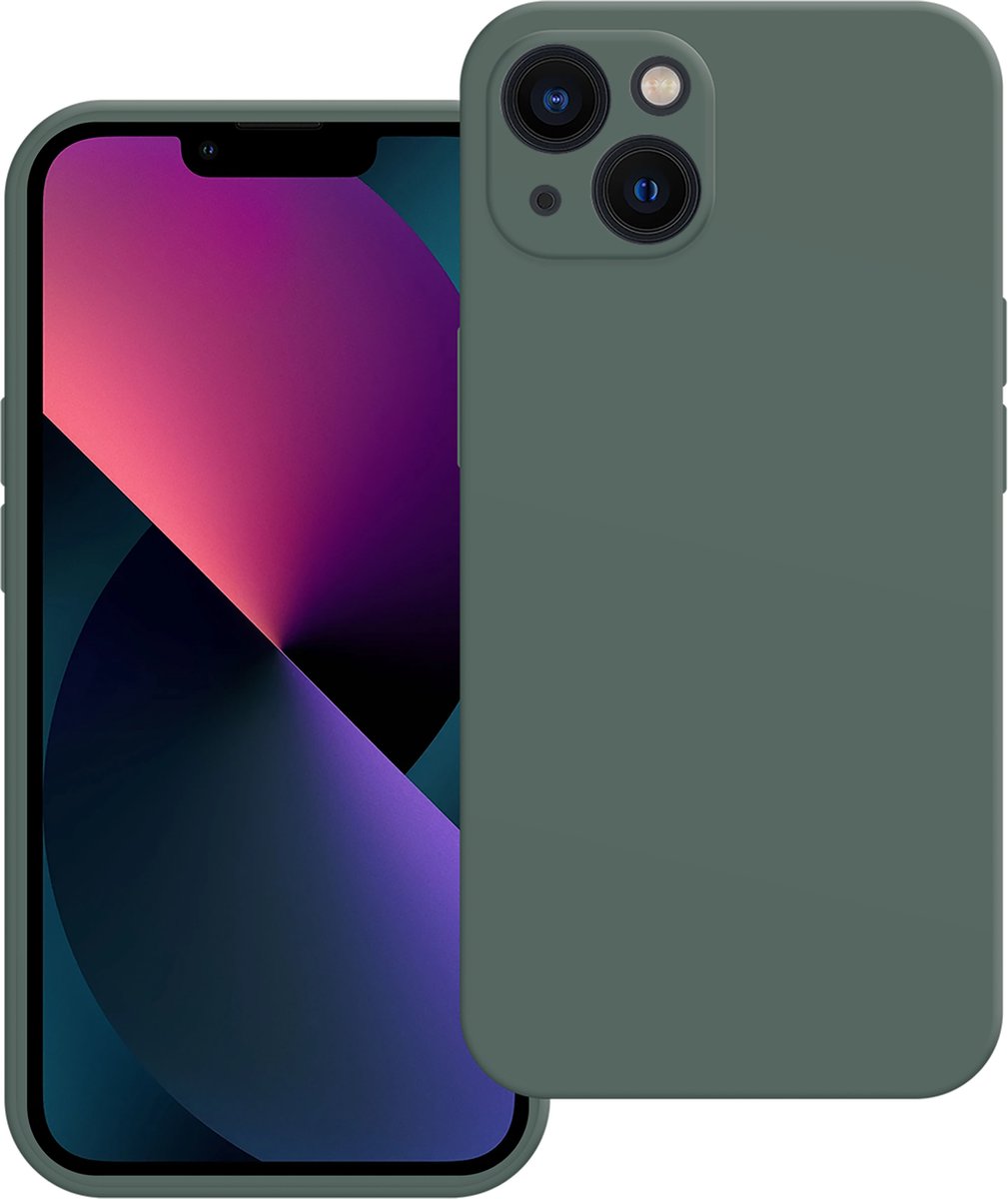 Cazy hoesje geschikt voor iPhone 13 Hoesje - Color Backcover - Groen