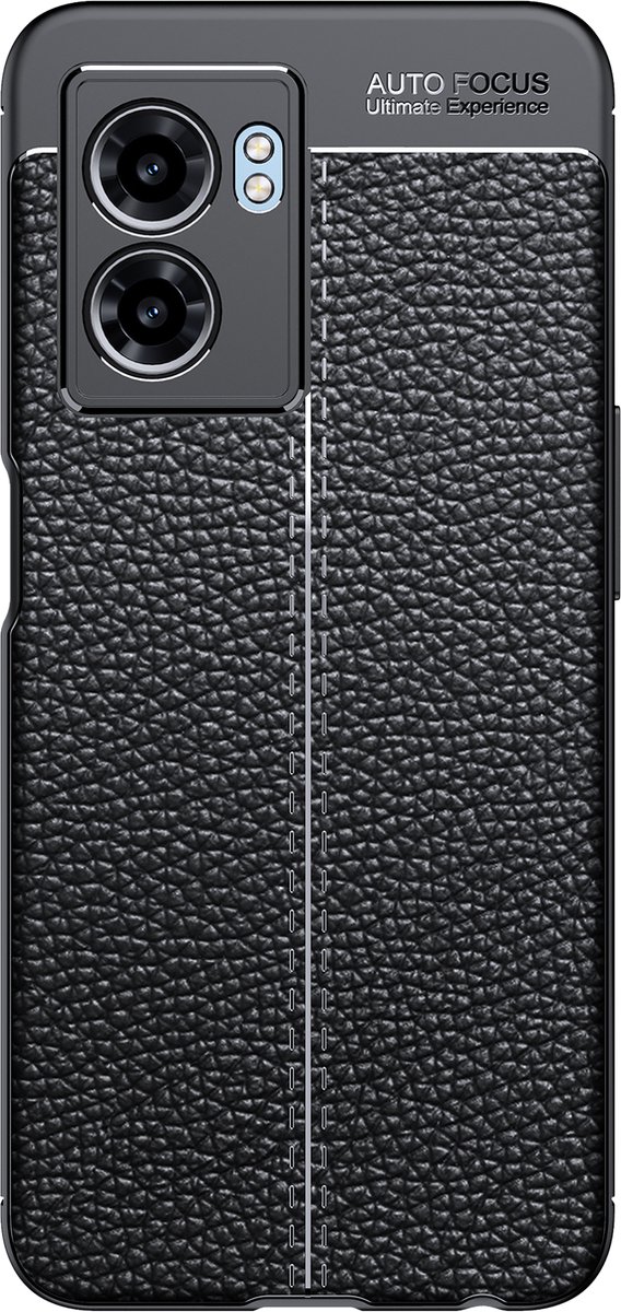 Cazy hoesje geschikt voor Oppo A77 - TPU Hoesje Flexibel Soft Design - Zwart