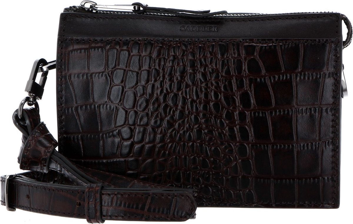 SADDLER Schoudertas Avondtas Edith Crossbody Bag Dark Chocolate Bruine