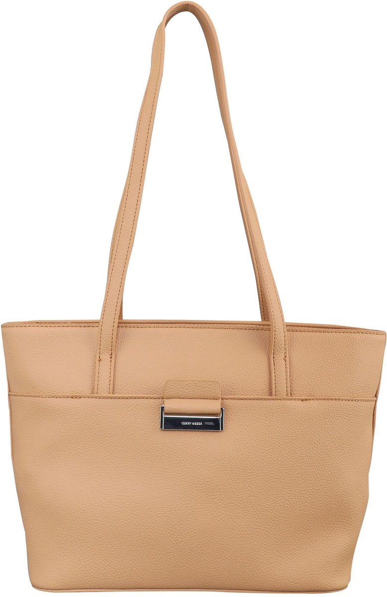 GERRY WEBER shopper schoudertas Talk Different II Shopper MHZ Bleached Sand Lichtbruin