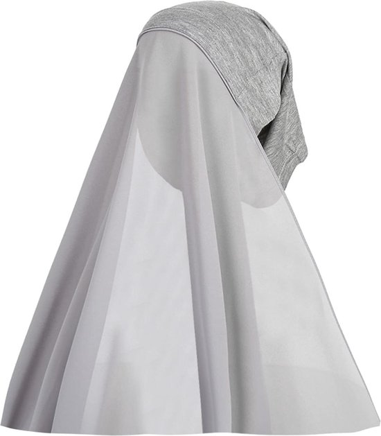 Hijab musulman en mousseline de soie à couverture complète pour femme – Turban élégant une pièce avec protection UV