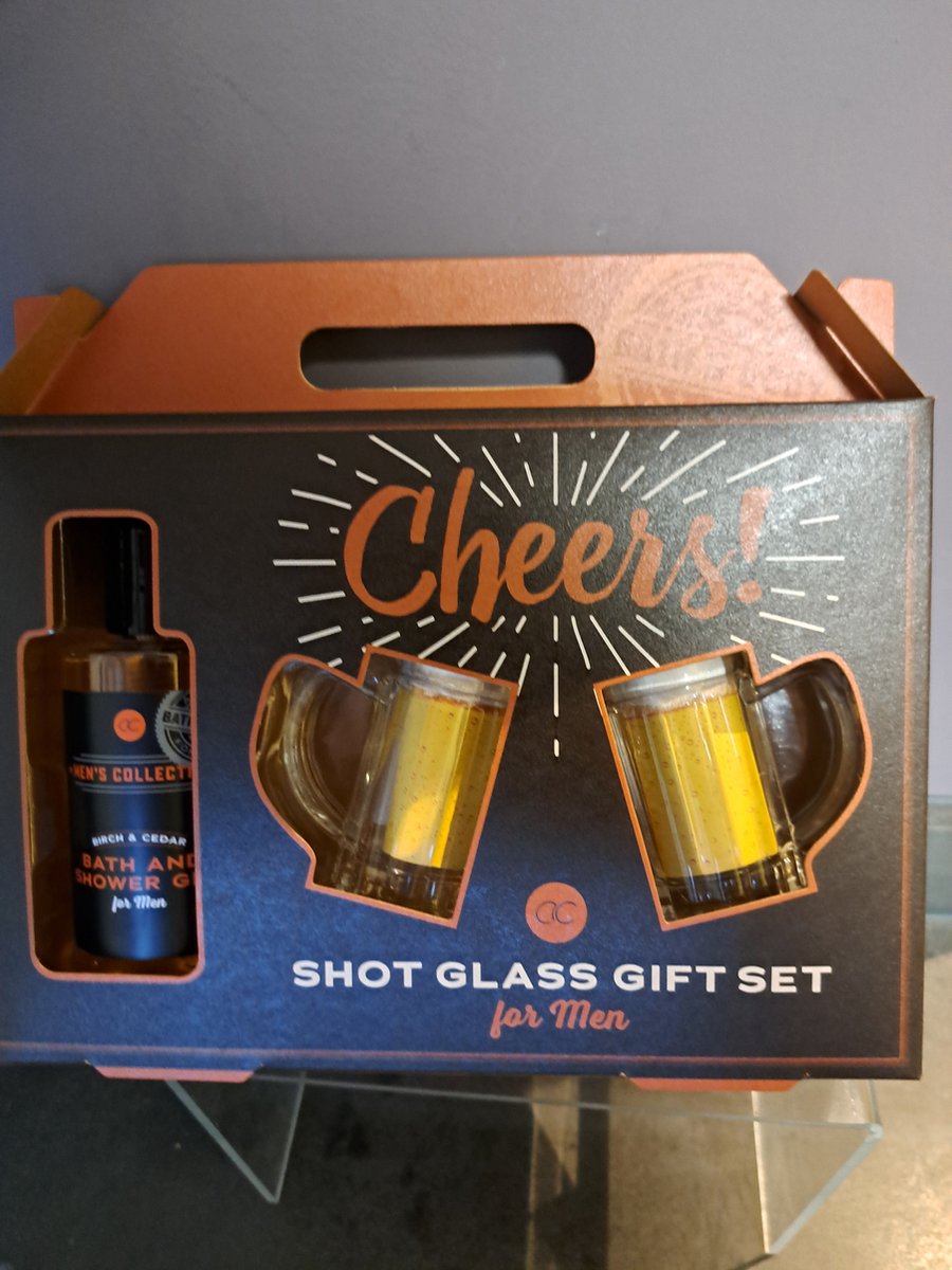 Goedkoopste geschenk set mannen - grappig - leuk geschenk - kerst - vader dag - cheers - shot glass gift set - origineel kado - berk cerder