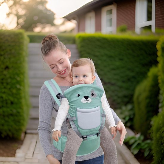 Easyfit Ergonomische Draagzak voor Baby's en Kinderen van de Geboorte tot 9 Kg, Eenvoudige en Intuïtieve Draagzak om te Dragen, Voor Moeder en Voor de Weg, Ondersteuning voor Hoofd en Nek