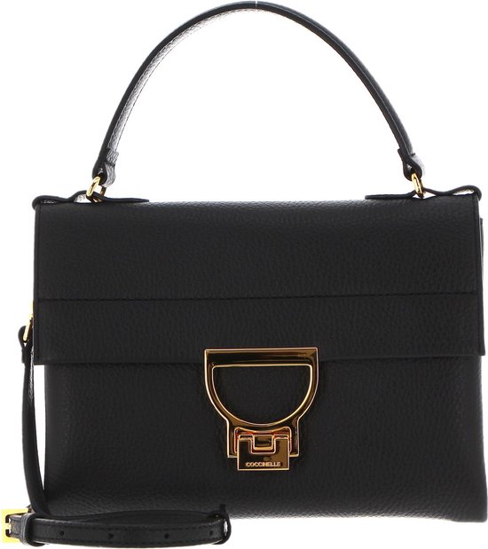 COCCINELLE Leren Handtas Schoudertas Arlettis Handbag Noir Zwart bol
